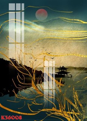 File tranh File gốc in tranh tổng hợp K36008 (bản gốc) in lụa 5D