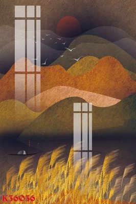 File gốc File gốc in tranh tổng hợp K36036 (in tráng gương) ốp tường