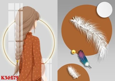 File in trần File gốc in tranh tổng hợp K36275 (bản gốc) hoa văn