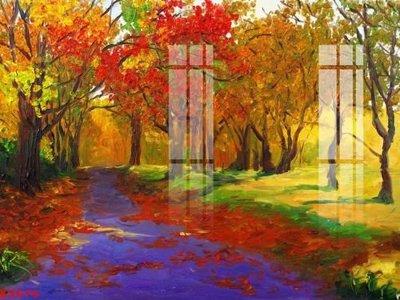 File tranh in trần 3D File gốc in tranh tổng hợp K3676 (ảnh gốc)