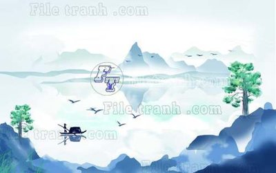 File gốc File gốc in tranh tổng hợp tường nền K40022 (in lụa) hoa văn cổ điển