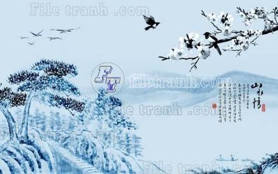 Download file ảnh gốc File gốc in tranh tổng hợp tường nền K40032 để in ấn