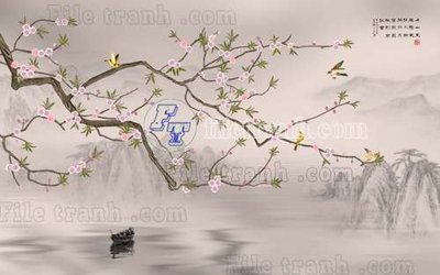 File tranh File gốc in tranh tổng hợp tường nền K40073 (gốc) chủ đề động vật