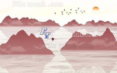 Tải file File gốc in tranh tổng hợp tường nền K40112 (ảnh gốc) in tráng gương