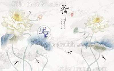 File gốc in tráng gương File gốc in tranh tổng hợp tường nền K40115 chi tiết