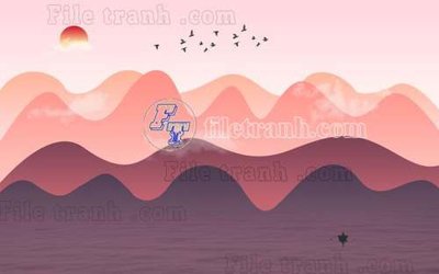 File ảnh gốc File gốc in tranh tổng hợp tường nền K40116 (chuyên in mica)