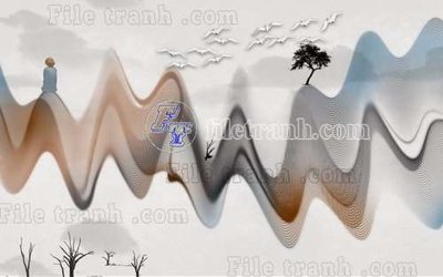 File gốc File gốc in tranh tổng hợp tường nền K40270 (in mica) trang trí