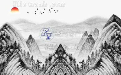 Tải file PSD File gốc in tranh tổng hợp tường nền K40305 (nguyên layer) để in