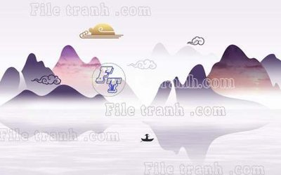 File gốc File gốc in tranh tổng hợp tường nền K40306 (trang trí) cho phòng khách