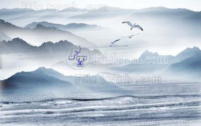 File gốc File gốc in tranh tổng hợp tường nền K40321 (in lụa) trang trí tường