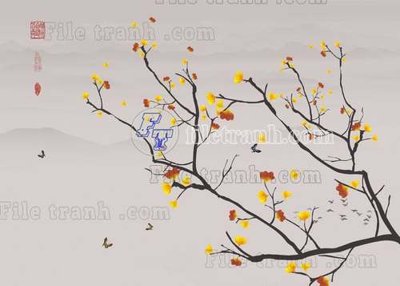 File in trần File gốc in tranh tổng hợp tường nền K40351 (bản gốc) 5D