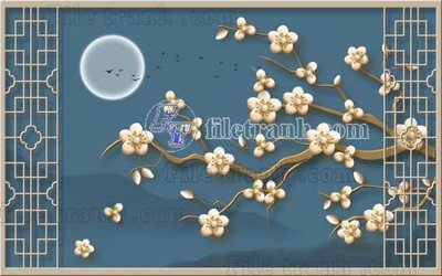 File in mica File gốc in tranh tổng hợp tường nền K40381 (bản gốc) siêu trong