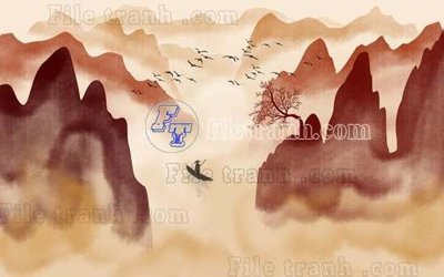 Tải file File gốc in tranh tổng hợp tường nền K40520 (ảnh gốc) file AI/EPS