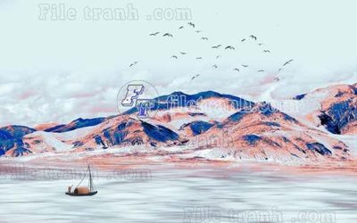 Chi tiết file gốc File gốc in tranh tổng hợp tường nền K40534 (cho in tráng gương)