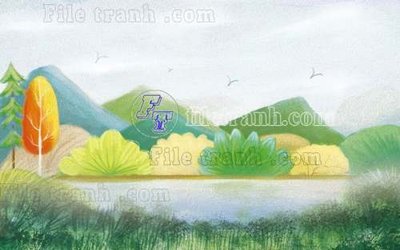 File tranh File gốc in tranh tổng hợp tường nền K40545 (file gốc) chuẩn màu in