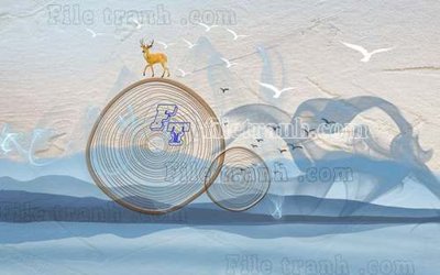 File tranh File gốc in tranh tổng hợp tường nền K40580 (file gốc) chuẩn màu in