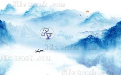 File in mica File gốc in tranh tổng hợp tường nền K40581 (bản gốc) sắc sảo