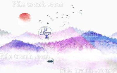 File tranh File gốc in tranh tổng hợp tường nền K40610 (gốc) chủ đề con người