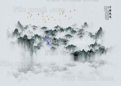 File ảnh File gốc in tranh tổng hợp tường nền K40628 (gốc) cho trang trí nội thất