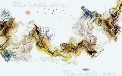 File gốc File gốc in tranh tổng hợp tường nền K40658 (trang trí) phòng ngủ