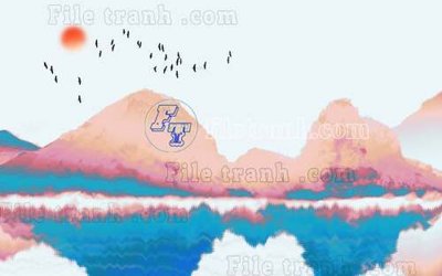 File PSD File gốc in tranh tổng hợp tường nền K40659 (gốc) tách lớp chi tiết