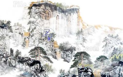 Download file gốc File gốc in tranh tổng hợp tường nền K40671 (in mica) 3D