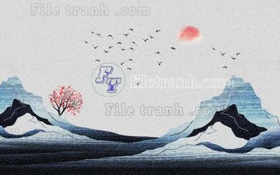 File gốc File gốc in tranh tổng hợp tường nền K40682 (vector) cho in ấn