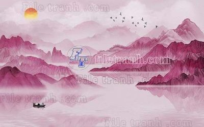 File in trần File gốc in tranh tổng hợp tường nền K40684 (bản gốc) bầu trời