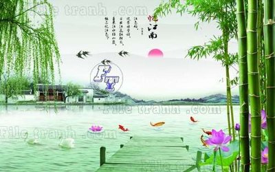 Tải file File gốc in tranh tổng hợp tường nền K40783 (ảnh gốc) file AI/EPS