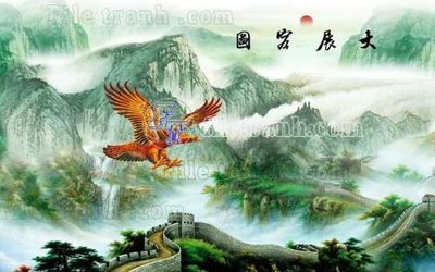 File gốc File gốc in tranh tổng hợp tường nền K40807 (vector) cho in ấn