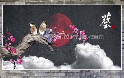 File in mica File gốc in tranh tổng hợp tường nền K40840 (bản gốc) sắc sảo