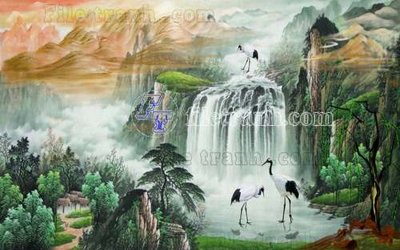 File gốc File gốc in tranh tổng hợp tường nền K40888 (bản quyền) cho in ấn