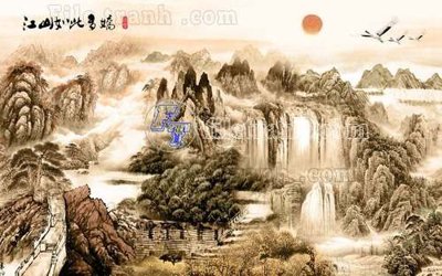 File ảnh File gốc in tranh tổng hợp tường nền K40892 (gốc) in PP, decal