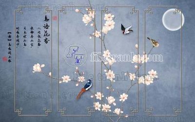 File in trần File gốc in tranh tổng hợp tường nền K40933 (bản gốc) phong cảnh