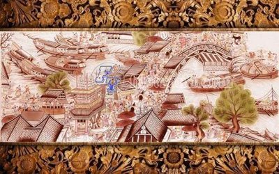 Ảnh gốc File gốc in tranh tổng hợp tường nền K40949 (độ nét cao) in mica