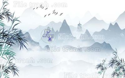 File gốc File gốc in tranh tổng hợp tường nền K41142 (in tráng gương) nghệ thuật