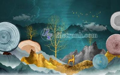 File tranh File gốc in tranh tổng hợp tường nền K41175 (ảnh gốc) độc quyền