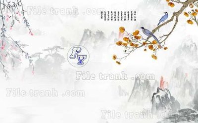 Download file gốc File gốc in tranh tổng hợp tường nền K41203 (in mica) 3D