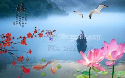 File PSD File gốc in tranh tổng hợp tường nền K41360 (gốc) cho designer