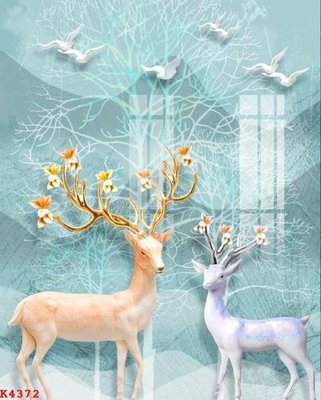 File gốc File gốc in tranh tổng hợp K4372 (cho in UV) siêu nét