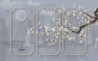 Tải file File gốc in tranh tổng hợp tường nền K44183 (gốc) in trên mọi chất liệu