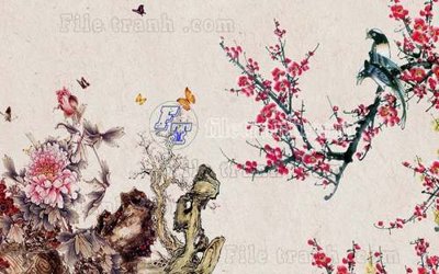 File tranh File gốc in tranh tổng hợp tường nền K44231 (gốc) chủ đề trẻ em