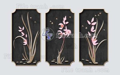 File tranh File gốc in tranh tổng hợp tường nền K44232 (gốc) phong cách tối giản