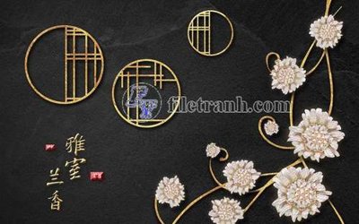 File tranh File gốc in tranh tổng hợp tường nền K44251 (gốc) in vải canvas