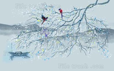 Download file File gốc in tranh tổng hợp tường nền K44284 (gốc) in mica đèn LED