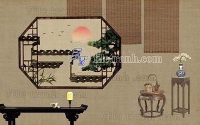 File PSD File gốc in tranh tổng hợp tường nền K44323 (nguyên bản) cho thiết kế