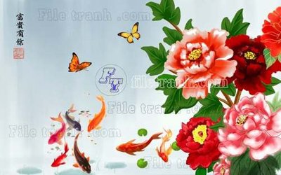 Tải file tranh gốc File gốc in tranh tổng hợp tường nền K44394 chất lượng cao