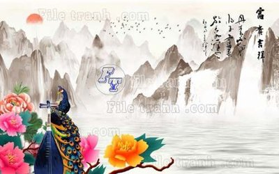 File tranh gốc File gốc in tranh tổng hợp tường nền K44402 (sắc nét từng chi tiết)