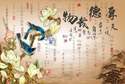 Download file gốc File gốc in tranh tổng hợp tường nền K44479 (in mica) trong suốt