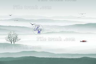 File gốc File gốc in tranh tổng hợp tường nền K44496 (bản quyền) cho in ấn